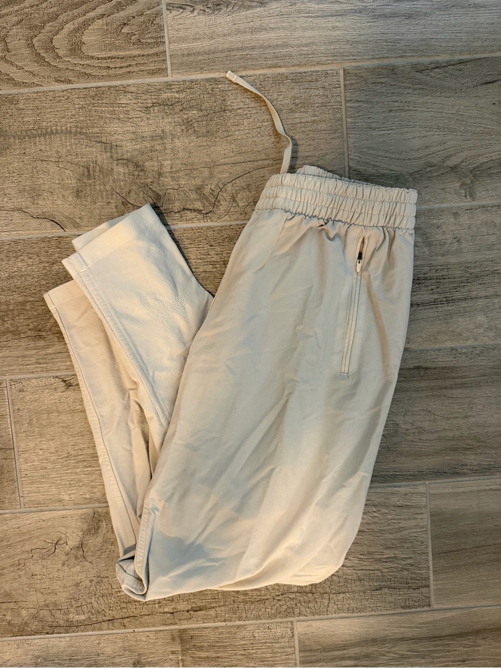 Outdoor Voices Cream Drawstring Joggers